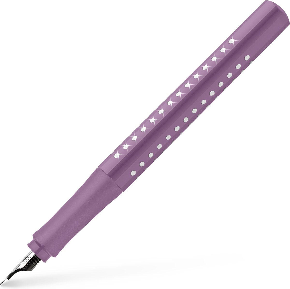 Faber-castell vulpen - grip sparkle - f - violet - fc-140880