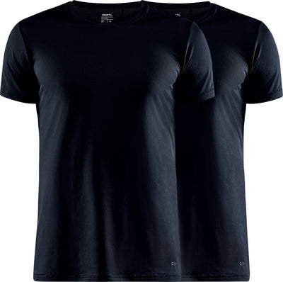 Craft core dry tee multi 2-pack m heren thermoshirt - zwart xxl