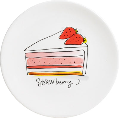 Blond amsterdam , even bijkletsen: bord strawberry 18cm