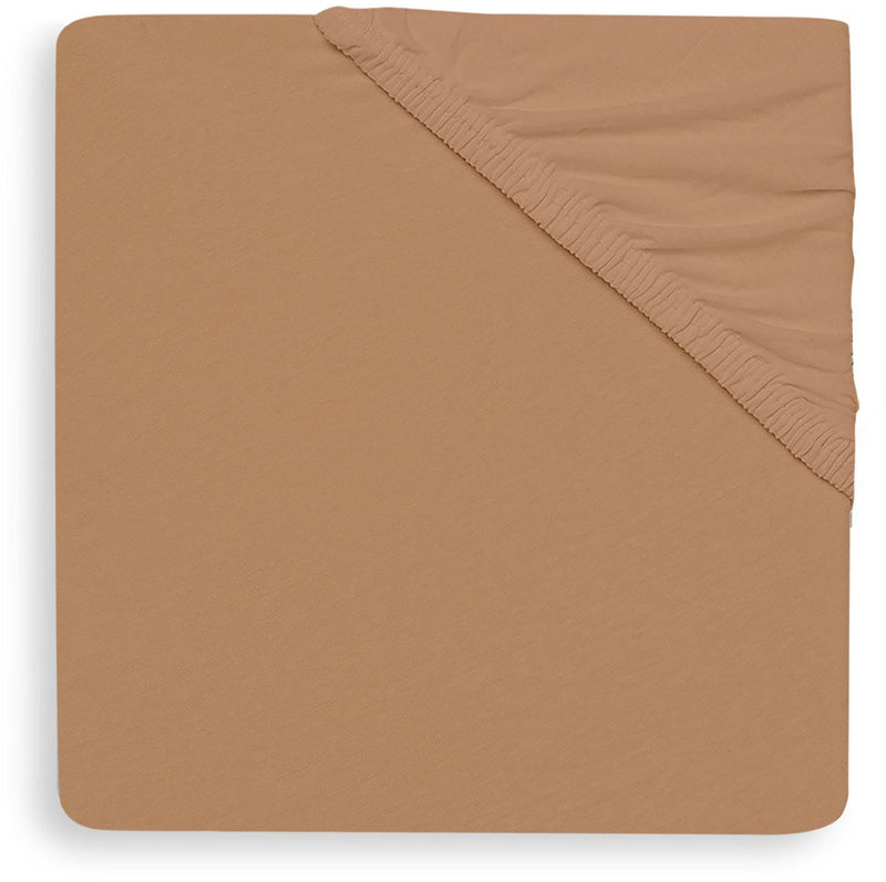 Jollein - baby hoeslaken jersey (biscuit) - katoen - hoeslaken wieg - 40 50x80 90cm