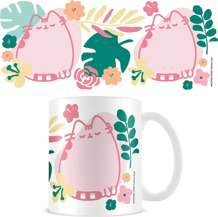 Pusheen tropical 11oz 315ml white mug