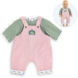 Corolle poppenkleding babypop 42cm - t-shirt en overall - kleurrijke outfit. - afbeelding 1