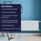 Plieger compact paneelradiator type 11 vlak - 40 cm x 40 cm - wit
