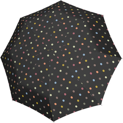 Reisenthel umbrella pocket duomatic opvouwbare paraplu - ø 97 cm - dots zwart