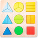 New classic toys ® houten geometrische vormenpuzzel - educatieve puzzel - speelgoed