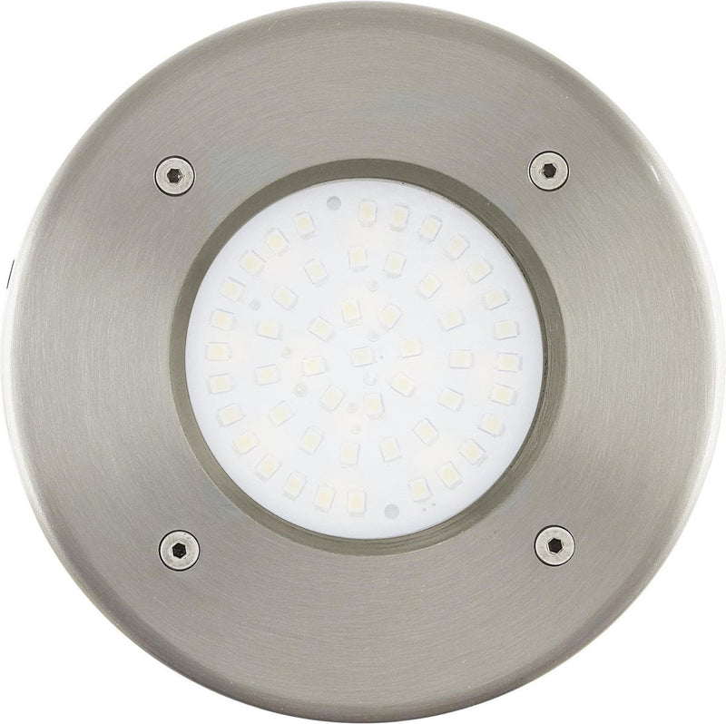 Eglo lamedo - buitenverlichting - grondinbouwlamp - 1 lichts - led - rvs - wit
