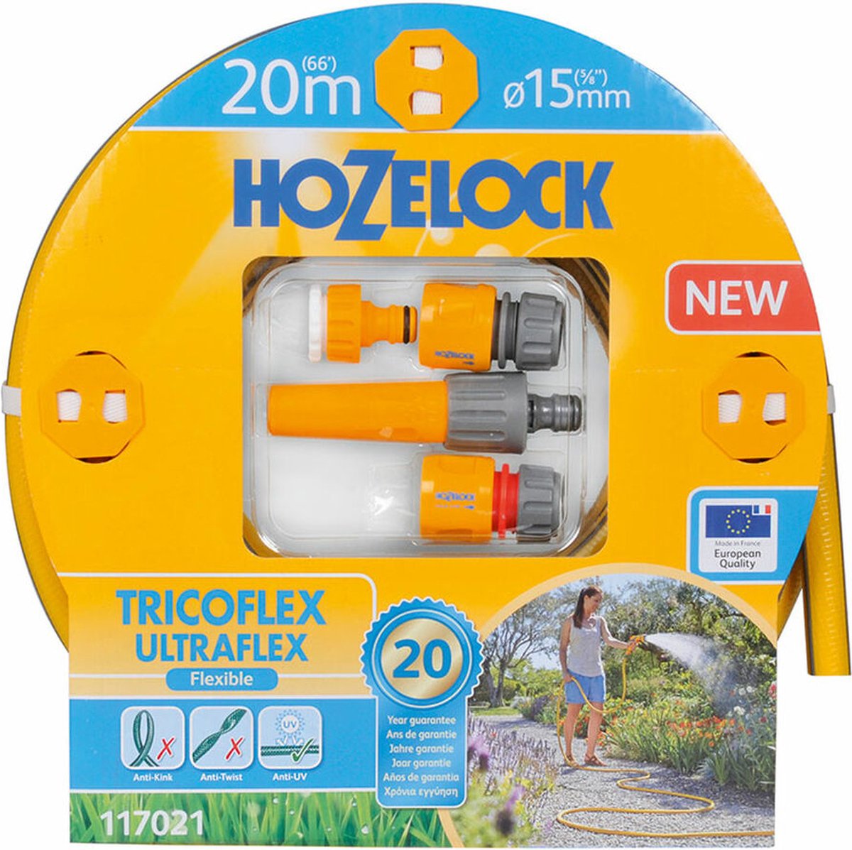 Hozelock tuinslang tricoflex ultraflex ø 15 mm (20 m)