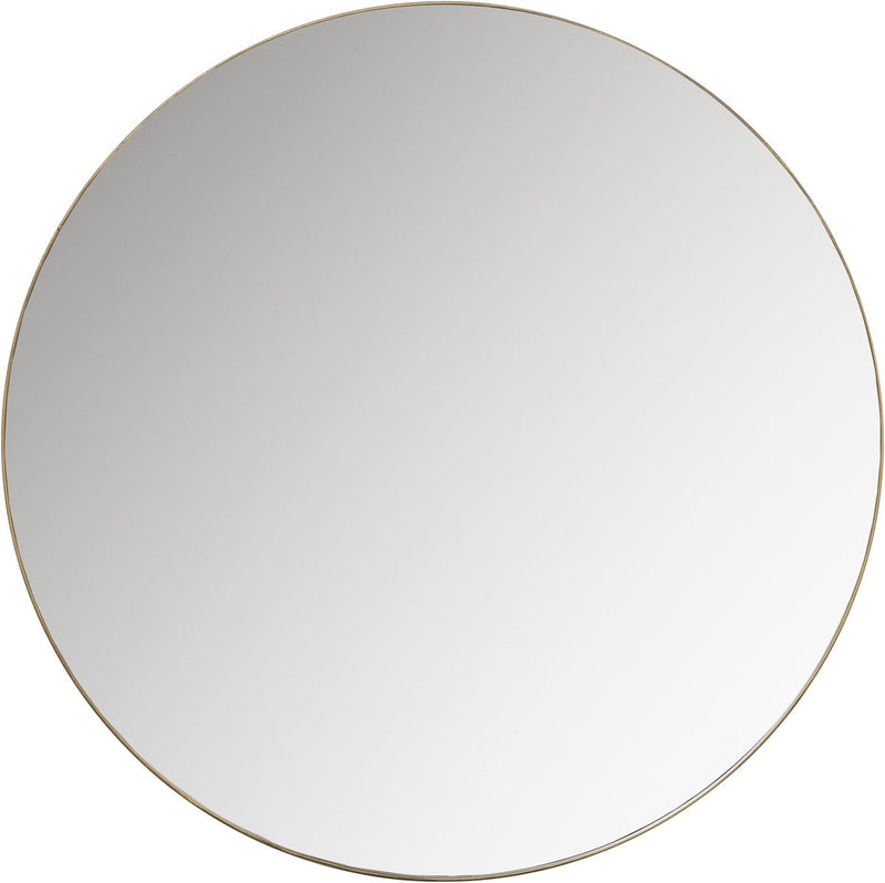 Woood doutzen spiegel - metaal - goud - 115x115x5