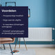 Plieger compact paneelradiator type 11 - 40 cm x 120 cm - wit