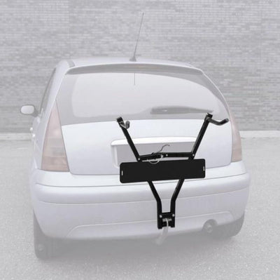 Carpoint fietsdrager – trekhaak bevestiging – met kentekenplaathouder – compact en stevig – 15 kg draagvermogen