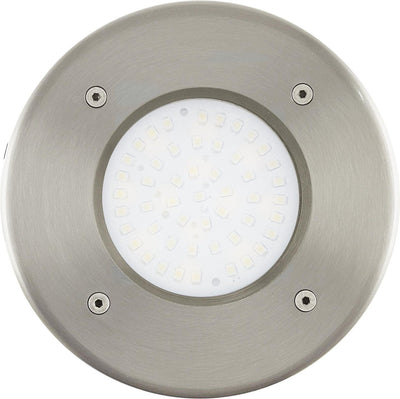 Eglo lamedo - buitenverlichting - grondinbouwlamp - 1 lichts - led - rvs - wit