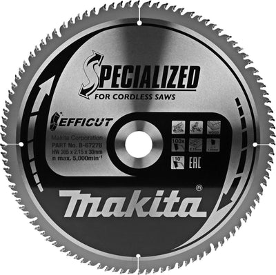 Makita b-67321 cirkelzaagblad 305 x 30 x 2.15 mm aantal tanden: 100 1 stuk(s)