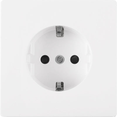 Schneider electric merten d-life contactdoos - inbouw - 1-voudig - randaarde - polarwit
