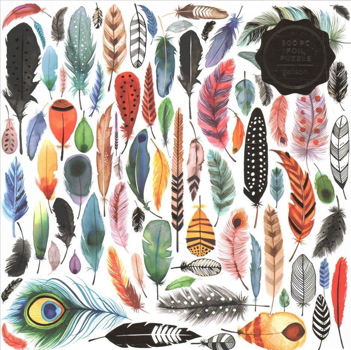 Feathers 500 piece foil puzzle