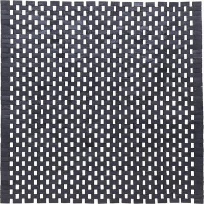 Sealskin woodblock - badmat 60x60 cm - 100% gerecycled hout - teak zwart