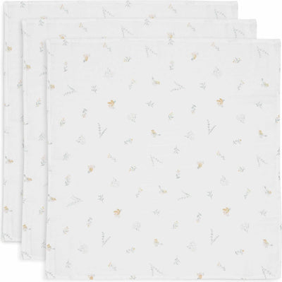 Jollein - hydrofiele doek small 70x70cm - spuugdoekjes - zacht katoen - 3 stuks - lovely birds