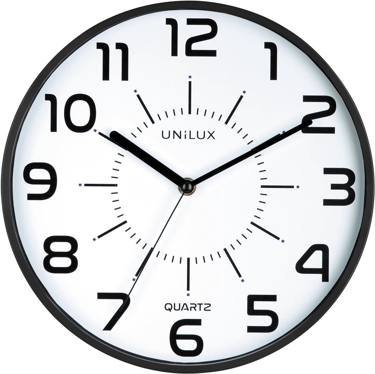 Unilux pop klok - zwart - ø 28 - rond - stil