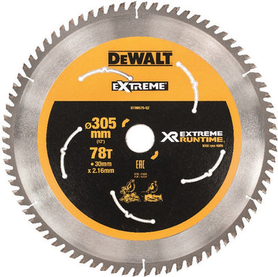 Dewalt accessoires extreme runtime cirkelzaagblad 305mm x 30mm 80t - dt99576-qz