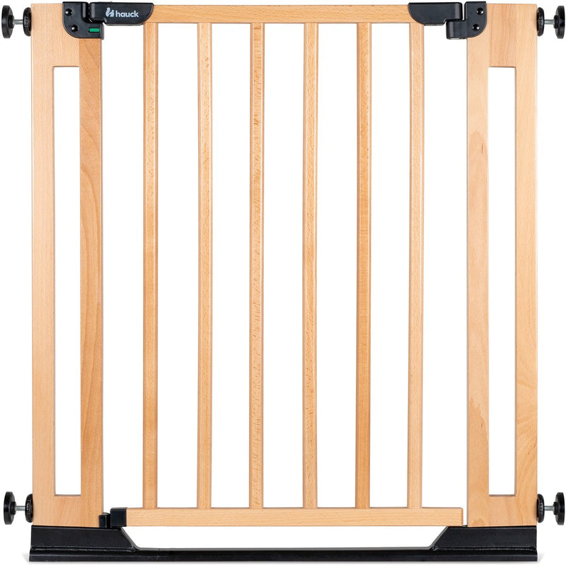 Hauck clear step easyclose eco - stevig deur en traphekje van beukenhout - beech