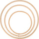 Creativ company bamboe ringen 15,3-25,5 cm naturel 3 stuks