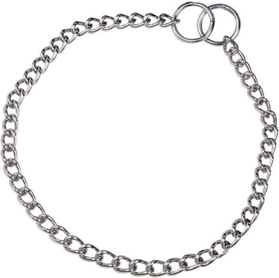 Hs sprenger dog collar silver 2,5 mm links twisted (60 cm)