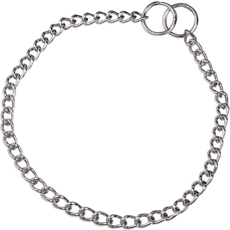 Hs sprenger dog collar silver 2,5 mm links twisted (60 cm)