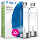 Brita sodaone - kunststof bruiswatertoestel flessen - 2 x 1l pet-fles