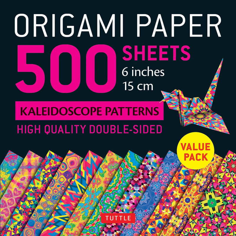 Merkloos sans marque origami paper - 500 sheets kaleidoscope patterns- 6'' (15 cm)