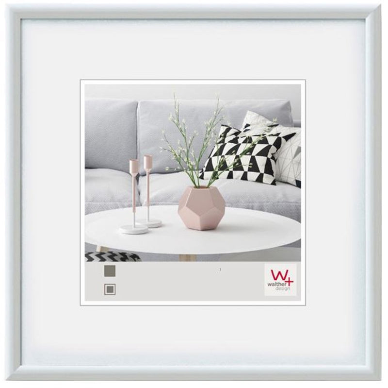 Walther galeria - kunststof lijst - fotoformaat 30x30 cm - wit