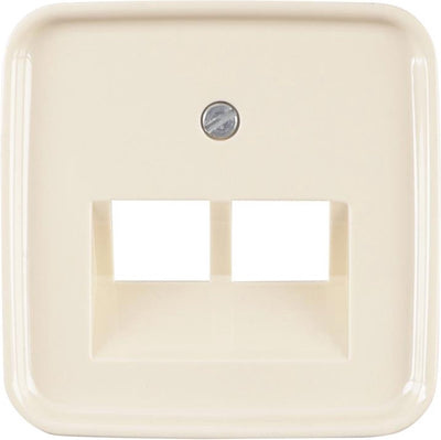 Busch-jaeger si centraalplaat creme tel data 2x8pl