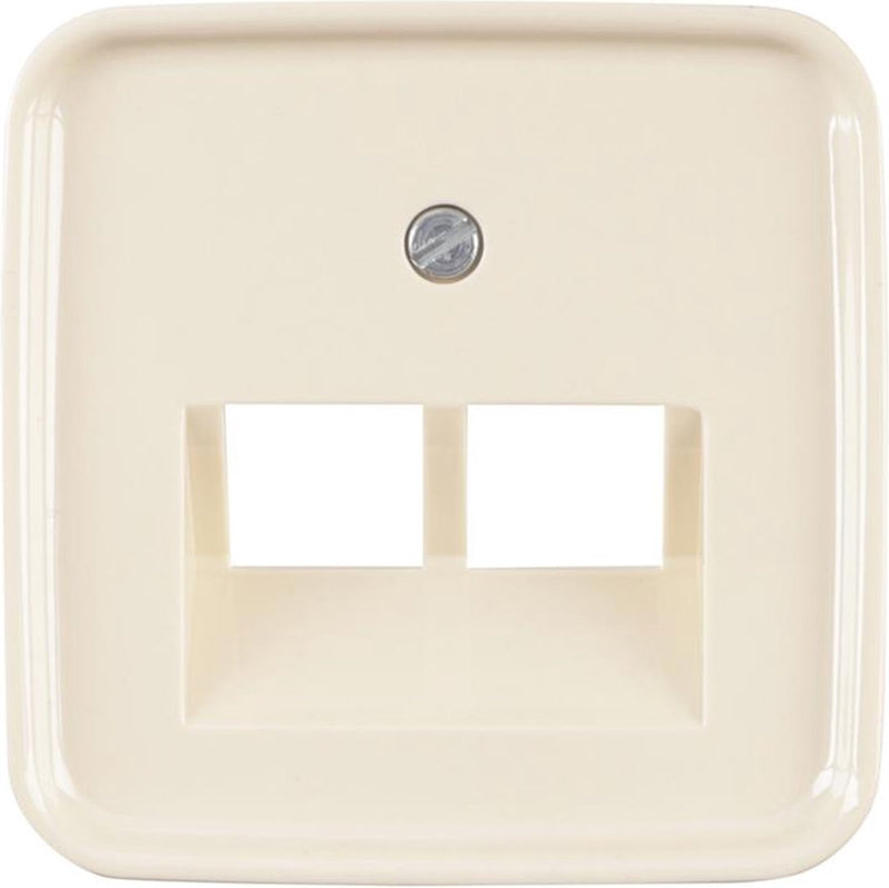 Busch jaeger busch-jaeger si centraalplaat creme tel data 2x8pl