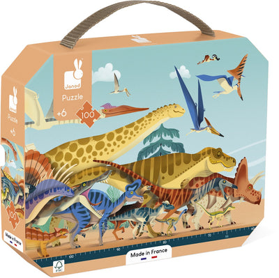 Janod - dino - panorama - dino puzzel 100 stukjes