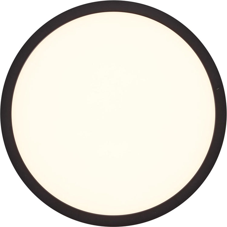 Brilliant tuco - plafondlamp - led 16w - 3000k - zwart wit