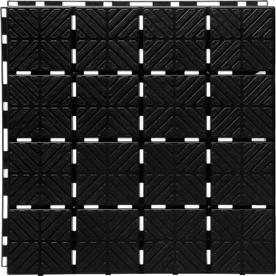 Prosperplast easy square serie - modulaire tuinkrat - antislip - 40 x 40 cm - zwart