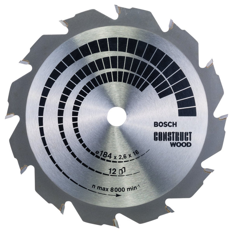Bosch cirkzb constr. wood 184x16x2,6 12t fwf