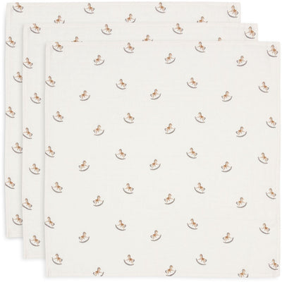 Jollein - hydrofiele doek small 70x70cm -spuugdoekjes - zacht katoen - 3 stuks - nostalgic ride