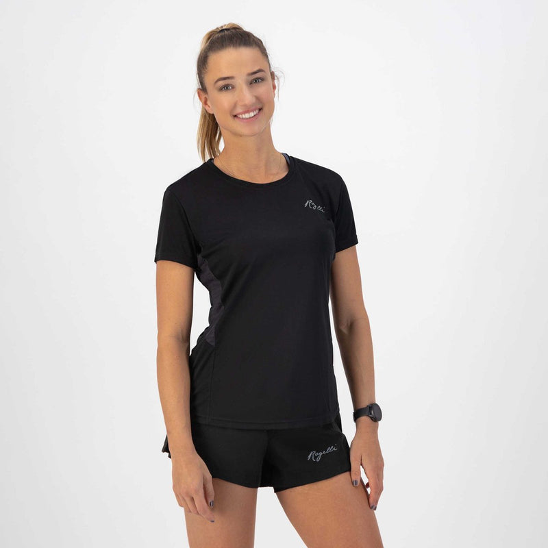 Rogelli core hardloopshirt dames - korte mouwen - zwart - xl