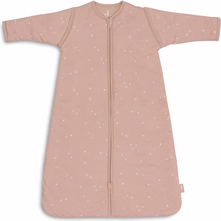 Jollein baby slaapzak winter met afritsbare mouw 110cm - twinkling wild rose - winterslaapzak