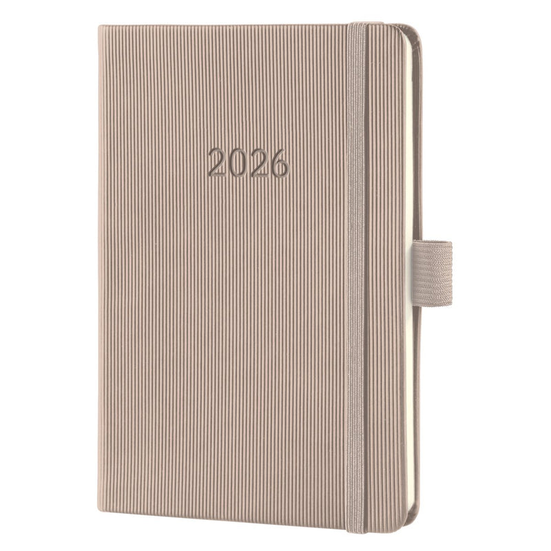Sigel weekagenda 2026 conceptum - formaat a6 - taupe - hardcover - si-c2661