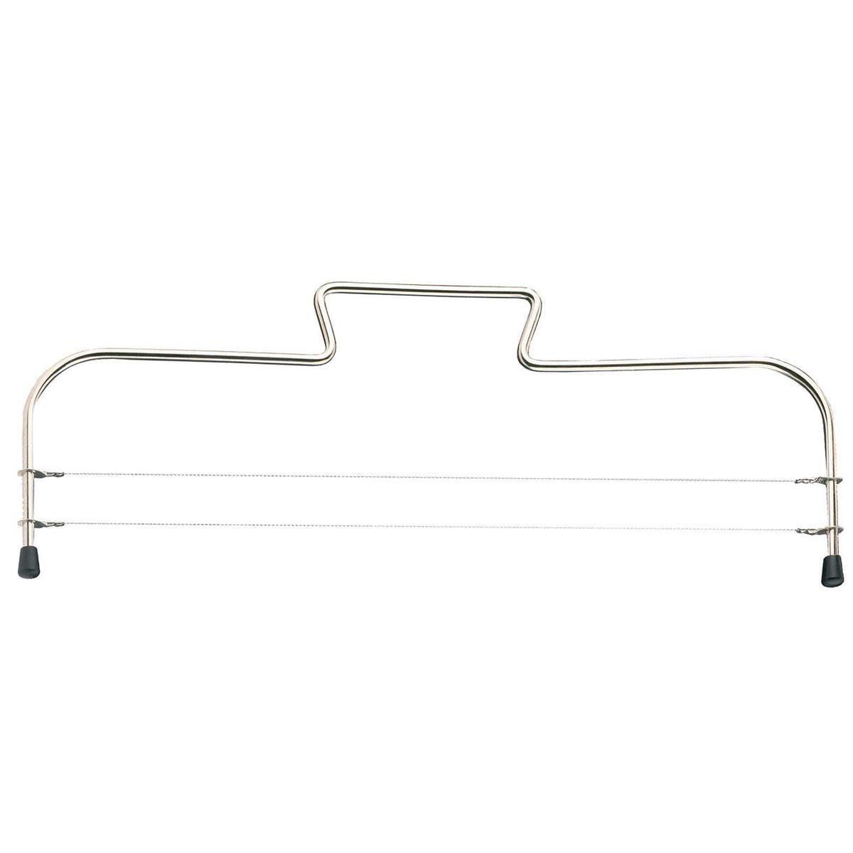Westmark taartsnijder met 2 gekartelde snijdraden, roestvrij staal, lengte: 32 cm, simplex-duo, zilver, 71602270