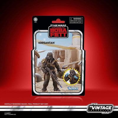 Hasbro star wars - the book of boba fett vintage collection krrsantan 10 cm actiefiguur - multicolours