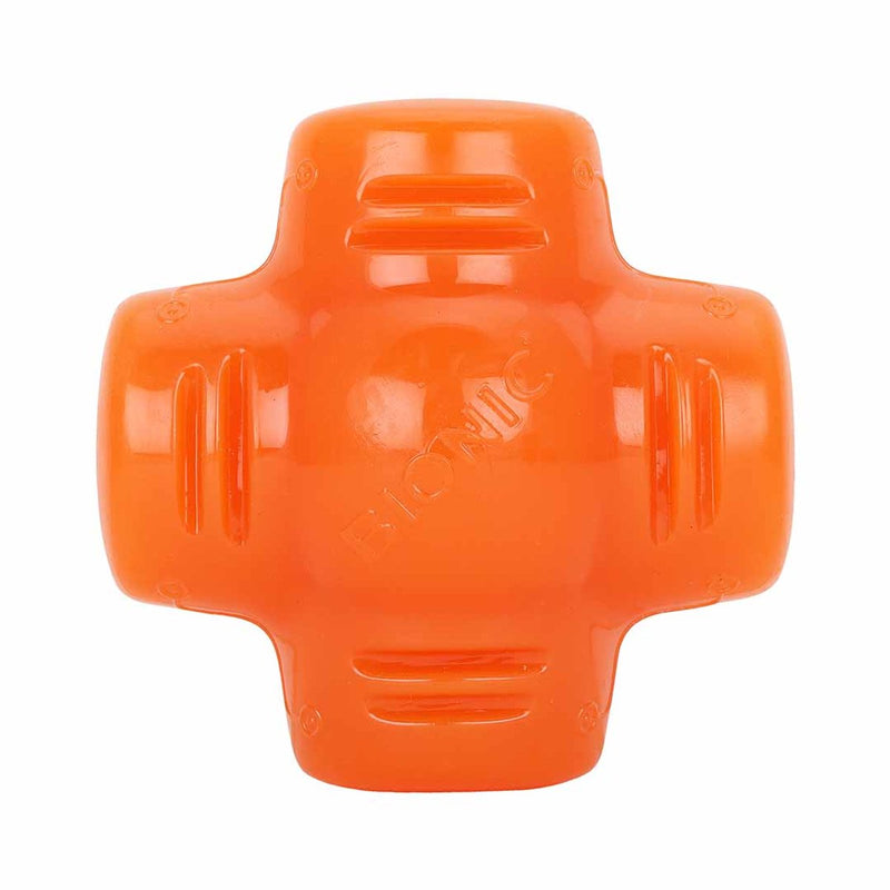 Bionic voederspeeltje treat star 12x12x7cm oranje