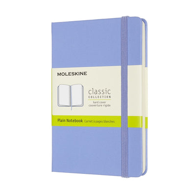 Moleskine classic notitieboek - pocket - hardcover - blanco - hortensia blauw