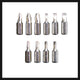Einhell accu schroevendraaier te-sd 3,6 1 li - 3,6 v li-ion - 1,5 ah - 4,5 nm - magnetische bithouder - led-verlichting - incl. 10-delige bitset