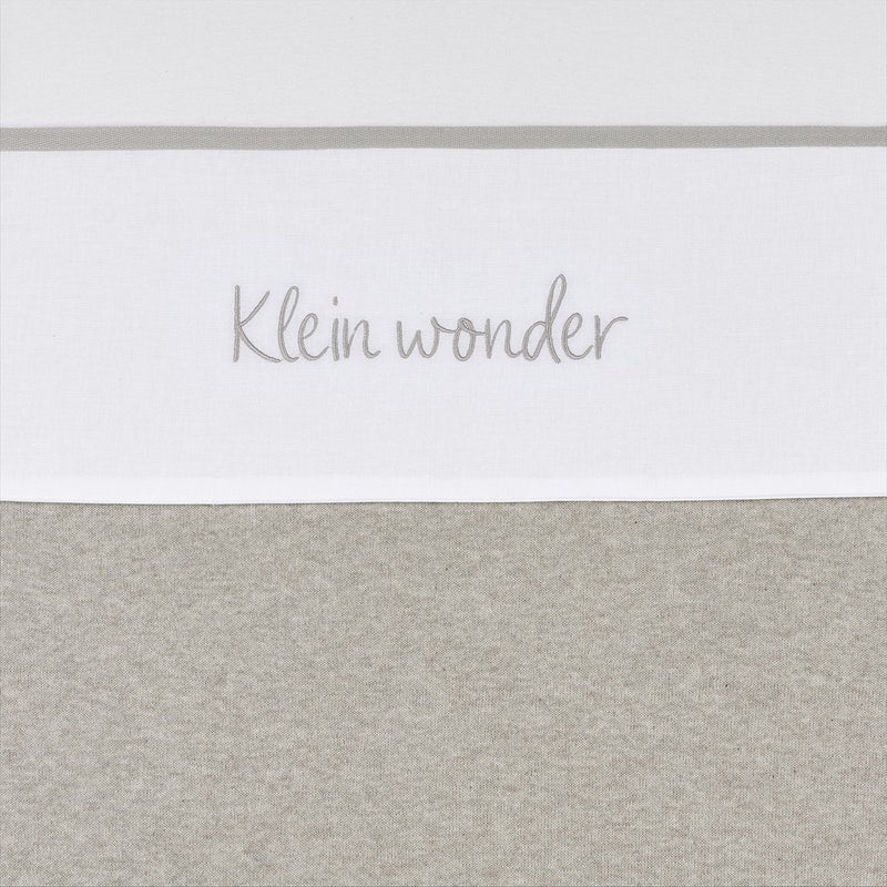 Meyco baby klein wonder wieglaken - greige - 75x100cm - 0.3 tog