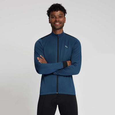 Rogelli core heren fietsshirt - lange mouw - donkerblauw