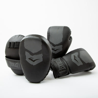 Everlast prospect 2 mitt kit, black grey