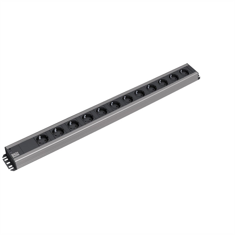 Bachmann 300.002 12ac outlet(s) 2m zwart, grijs power uitbreiding