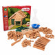 Teifoc ® bouwdoos – huis met dakpannen – 200 onderdelen – echte mini bakstenen met cement, kom en troffel – bouwpakket voor kinderen vanaf 6 jaar