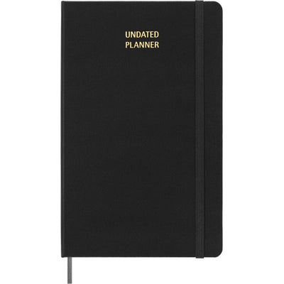 Moleskine ongedateerde planner - wekelijks - large - zwart